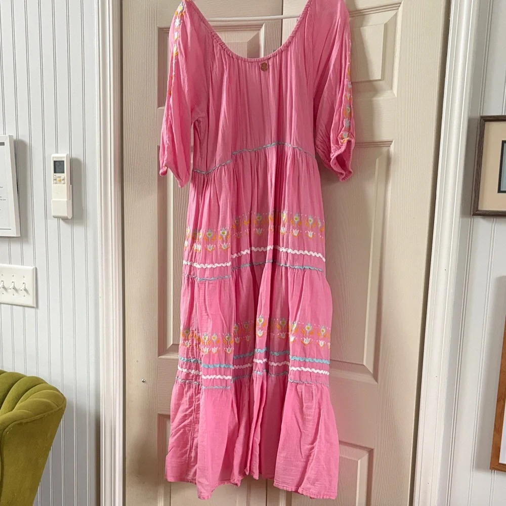 Simply Southern Pink Floral Dress - Picture 3 of 3